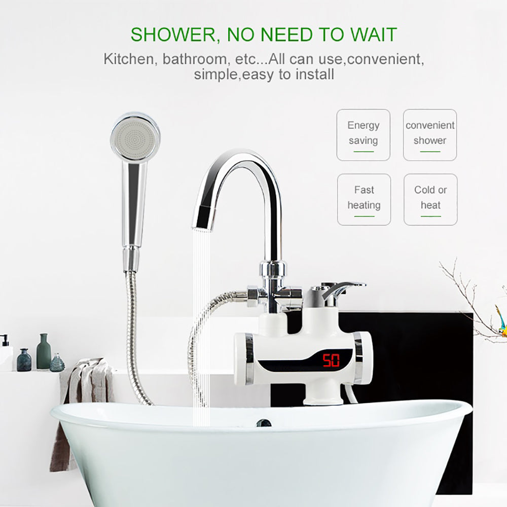 Kitchen Tap Hot Instant Water Heater Faucet Instantaneous Tankless Water Heater Tap