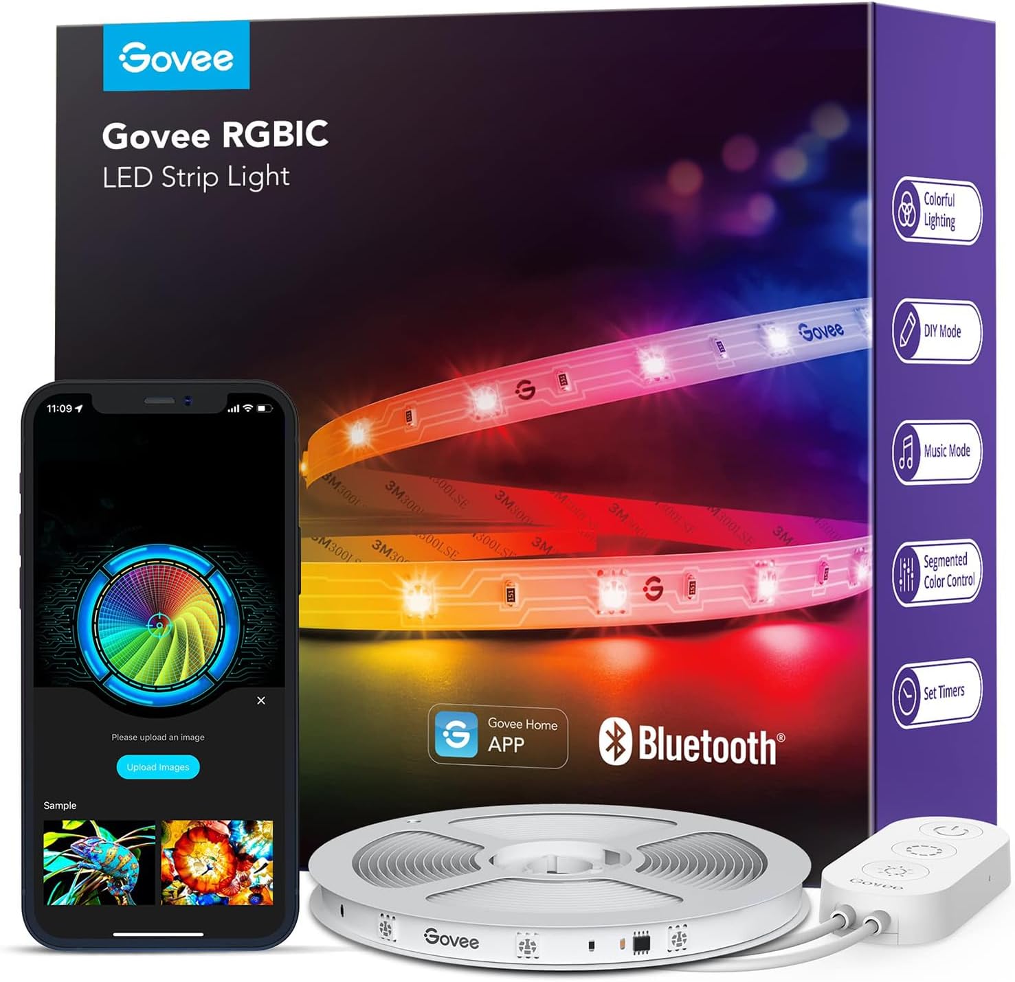 LED SMART BLUETOOTH RGB LIGHTS | MUSIC SYNC & APP CONTROL - Deals Arabia