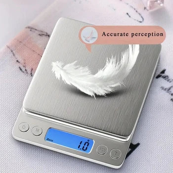 Rechargeable Stainless Steel Electronic Scales Kitchen Scales Home Jewelry Food Snacks Weighing Baking Tools 5kg/10kg